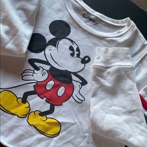 Disney Long Sleeve Crop Top Sweater